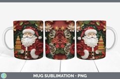 3D Santa Mug Wrap | Bundle Coffee Cup Designs Product Image 4
