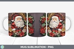 3D Santa Mug Wrap | Bundle Coffee Cup Designs Product Image 7