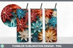3D Christmas Snowflakes Tumbler | Bundle 20 oz Skinny Tumble Product Image 3