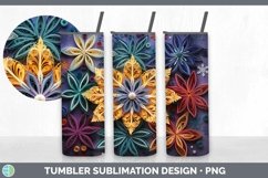 3D Christmas Snowflakes Tumbler | Bundle 20 oz Skinny Tumble Product Image 5
