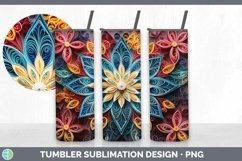3D Christmas Snowflakes Tumbler | Bundle 20 oz Skinny Tumble Product Image 6
