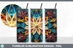 3D Christmas Snowflakes Tumbler | Bundle 20 oz Skinny Tumble Product Image 7