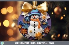 3D Snowman Ornament | Bundle Bauble Designs Product Image 4