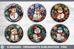 3D Snowman Ornament | Bundle Bauble Designs Product Image 2