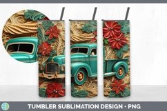 3D Vintage Truck Tumbler | Bundle 20 oz Skinny Tumbler Desig Product Image 2
