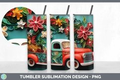 3D Vintage Truck Tumbler | Bundle 20 oz Skinny Tumbler Desig Product Image 3