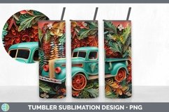 3D Vintage Truck Tumbler | Bundle 20 oz Skinny Tumbler Desig Product Image 6