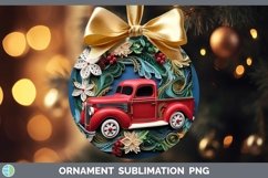 3D Vintage Truck Ornament | Bundle Bauble Designs Product Image 8