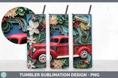3D Vintage Truck Tumbler | Bundle 20 oz Skinny Tumbler Desig Product Image 7