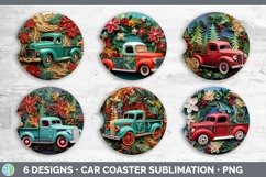 3D Vintage Truck Car Coaster | Bundle Coaster Designs Product Image 2