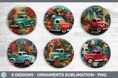 3D Vintage Truck Ornament | Bundle Bauble Designs Product Image 2