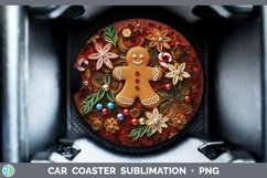 3D Gingerbread Man Car Coaster | Bundle Coaster Designs Product Image 3