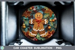 3D Gingerbread Man Car Coaster | Bundle Coaster Designs Product Image 5