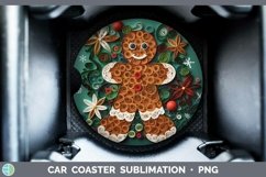 3D Gingerbread Man Car Coaster | Bundle Coaster Designs Product Image 6