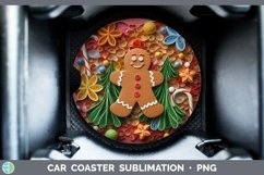 3D Gingerbread Man Car Coaster | Bundle Coaster Designs Product Image 8