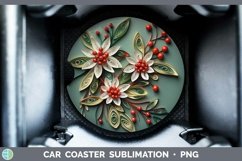 3D Mistletoe Car Coaster | Bundle Coaster Designs Product Image 4