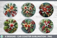 3D Mistletoe Car Coaster | Bundle Coaster Designs Product Image 2