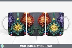 3D Christmas Ornaments Mug Wrap | Bundle Coffee Cup Designs Product Image 2