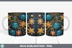 3D Christmas Ornaments Mug Wrap | Bundle Coffee Cup Designs Product Image 4