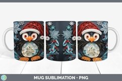 3D Penguin Mug Wrap | Bundle Coffee Cup Designs Product Image 2