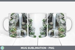 3D Hole in the Wall Waterfall Mug Wrap Sublimation Coffee Cu Product Image 1