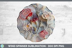3D Agate Flowers Carnation Wind Spinner Sublimation Spinner Product Image 1