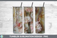 Gorgeous3D Agate Flowers Tumbler design.