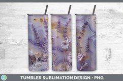 Gorgeous3D Agate Flowers Tumbler design.