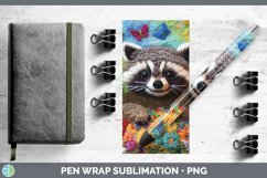 Embroider Raccoon Pen Wrap Sublimation Pen Designs Product Image 1