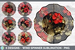 3D Black and Gold Flowers Wind Spinner Mega Bundle Sublimate Product Image 9