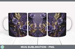 3D Elegant Lavender Flowers Mug Wrap | Sublimation Coffee Cu Product Image 7