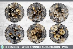 3D Elegant Orchid Flowers Wind Spinner | Sublimation Spinner Product Image 2