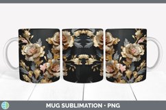 3D Elegant Snapdragon Flowers Mug Wrap | Sublimation Coffee Product Image 7