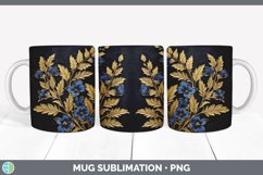 3D Bluebonnet Flowers Mug Wrap | Sublimation Coffee Cup Desi Product Image 2