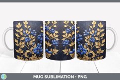 3D Bluebonnet Flowers Mug Wrap | Sublimation Coffee Cup Desi Product Image 3
