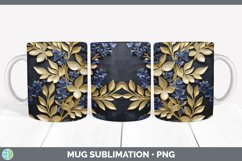 3D Bluebonnet Flowers Mug Wrap | Sublimation Coffee Cup Desi Product Image 4