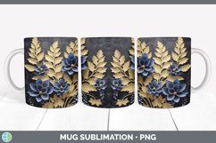 3D Bluebonnet Flowers Mug Wrap | Sublimation Coffee Cup Desi Product Image 6
