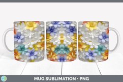 3D Paper Freesia Flowers Mug Wrap | Sublimation Coffee Cup D Product Image 5