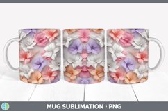 3D Paper Gladiolus Flowers Mug Wrap | Sublimation Coffee Cup Product Image 5
