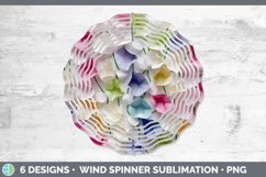 Gorgeous3D Sweet Peas Wind Spinner design.