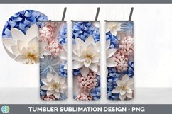 3D Paper Hyacinth Flowers Tumbler | Bundle 20 oz Skinny Tumb Product Image 6