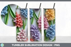 3D Paper Hyacinth Flowers Tumbler | Bundle 20 oz Skinny Tumb Product Image 7