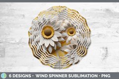 3D Paper Sunflower Flowers Wind Spinner | Bundle Spinner Des Product Image 4