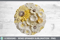 3D Paper Sunflower Flowers Wind Spinner | Bundle Spinner Des Product Image 5