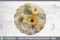 3D Paper Sunflower Flowers Wind Spinner | Bundle Spinner Des Product Image 6