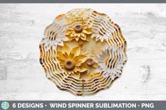 3D Paper Sunflower Flowers Wind Spinner | Bundle Spinner Des Product Image 7