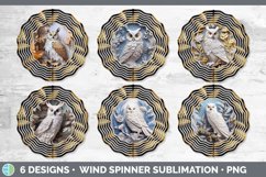 3D Paper Owl Bird Wind Spinner | Sublimation Spinner Designs Product Image 2