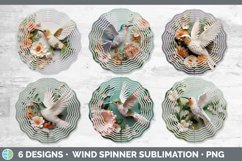 3D Paper Hummingbird Bird Wind Spinner | Sublimation Spinner Product Image 2