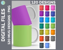 Watercolor Mug Wrap PNG Sublimation Designs Mega Bundle Product Image 6