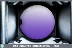 Ombre Deep Purple Car Coaster Sublimation Coaster Designs Product Image 1